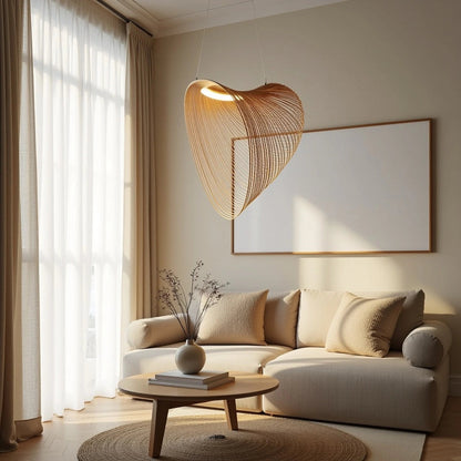 Lignum | Pendelleuchte aus Holz für Esszimmer und Wohnräume