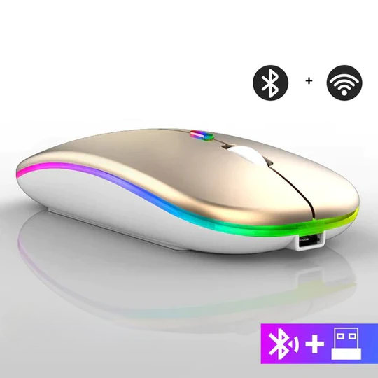 Zelara™ Kabellose LED-Maus | Wiederaufladbare Bluetooth-Maus