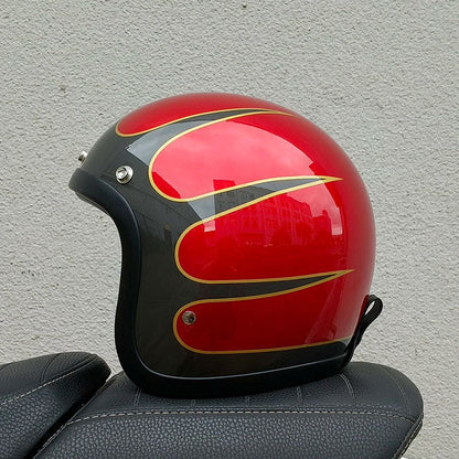Jahrgang Offenes Gesicht Motorradhelm