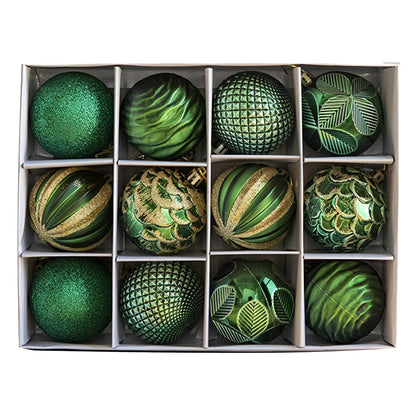 Luxuriöse Weihnachtskugeln Set | Kunstvolle Weihnachtsbaumkugeln