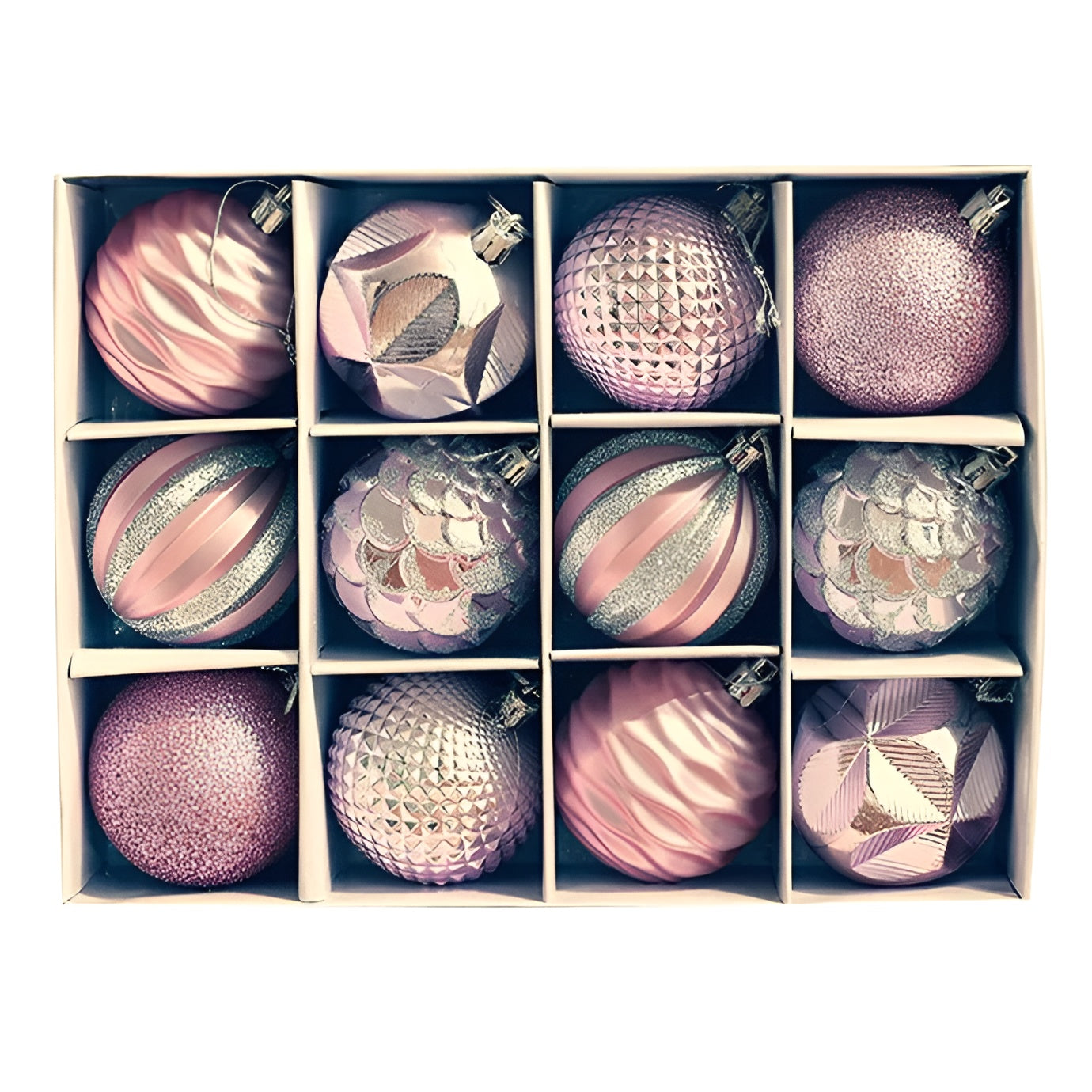 Luxuriöse Weihnachtskugeln Set | Kunstvolle Weihnachtsbaumkugeln