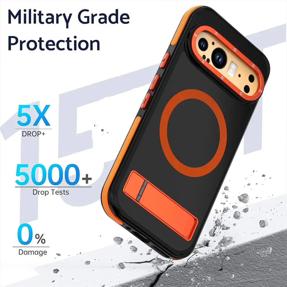 TitanGuard Armor Case für Google Pixel 9 Pro XL - Magnetständer mit 360° Schutz