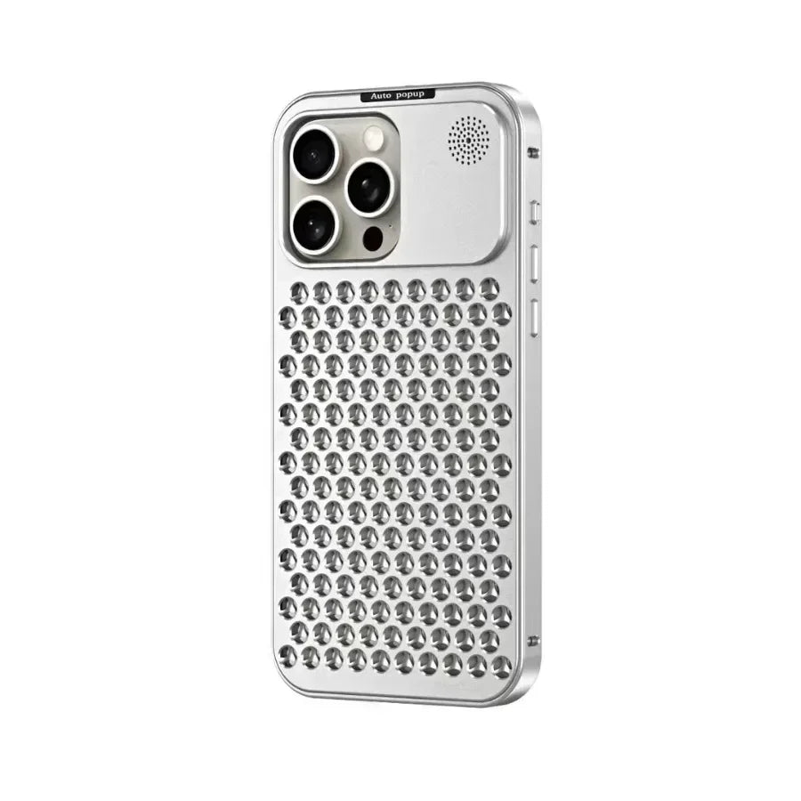 Luxus Aluminium Wärmeableitung Metall Hohl Duft Kühlung Abnehmbares Handyhülle Für IPhone