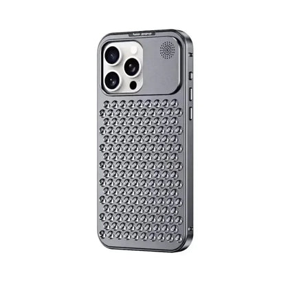 Luxus Aluminium Wärmeableitung Metall Hohl Duft Kühlung Abnehmbares Handyhülle Für IPhone