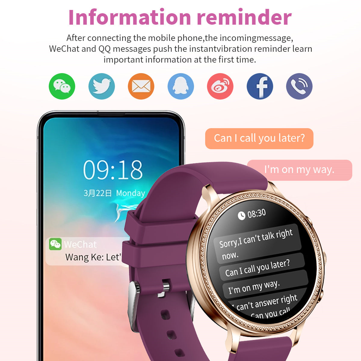 Luxus Smartwatch Fitness &amp; Health Monitor für Frauen und Männer: Bluetooth-Anruf, Herzrhythmus, Puls, EKG, Sport &amp; Fitness | Limitierte Auflage