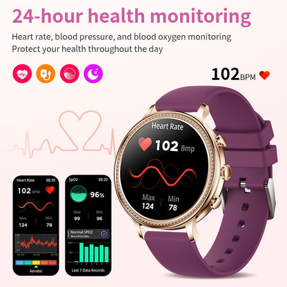 Luxus Smartwatch Fitness &amp; Health Monitor für Frauen und Männer: Bluetooth-Anruf, Herzrhythmus, Puls, EKG, Sport &amp; Fitness | Limitierte Auflage