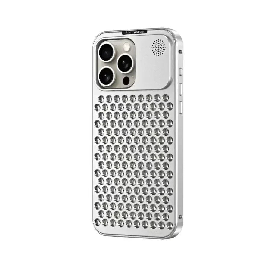 Luxus Aluminium Wärmeableitung Metall Hohl Duft Kühlung Abnehmbares Handyhülle Für IPhone