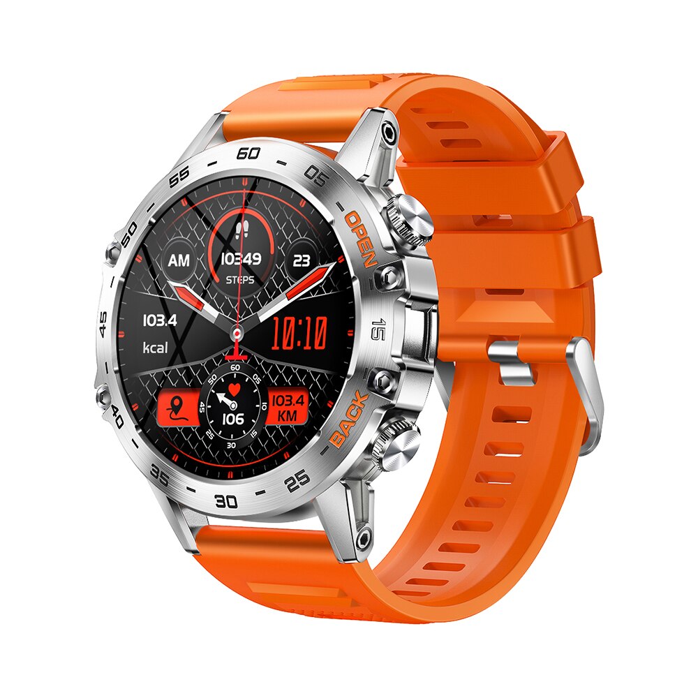 Luxus 1.39&quot; Bluetooth Anruf Smartwatch Männer Sport Fitness Uhren | IP68 Wasserdichte Smartwatch für Xiaomi Android iOS K52 - Smartwatch, Sport, Fitness, wasserdicht