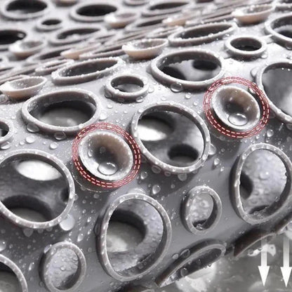 Luxus Antirutsch Duschmatte | Hygienische Badematte mit Saugnäpfen