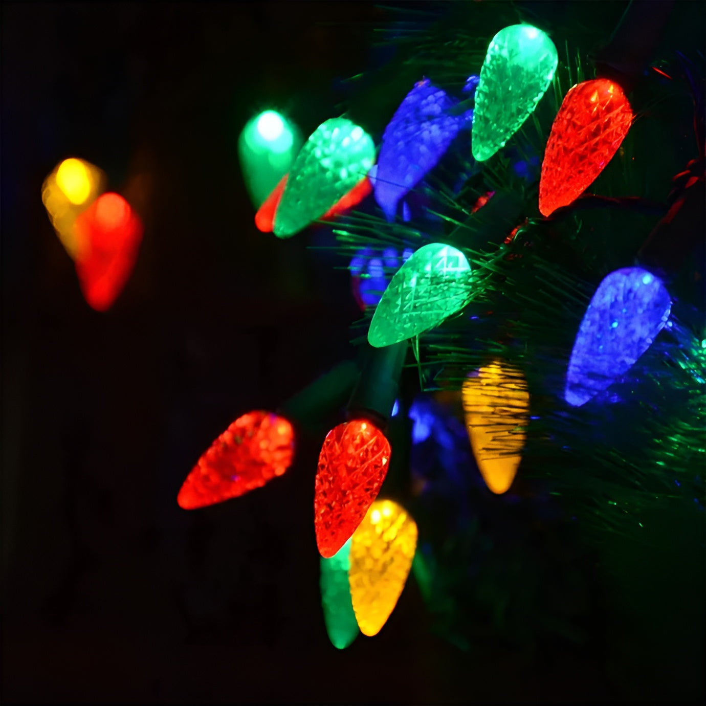 Luxus LED Lichterkette | Wetterfeste Weihnachtsbeleuchtung Außen
