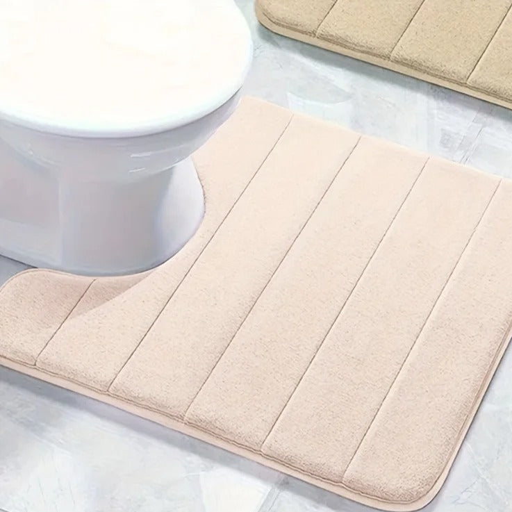 Luxus U-förmige Badezimmermatte | Memory Foam Badmatte