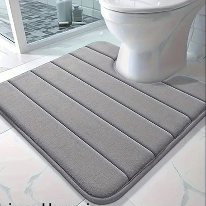 Luxus U-förmige Badezimmermatte | Memory Foam Badmatte