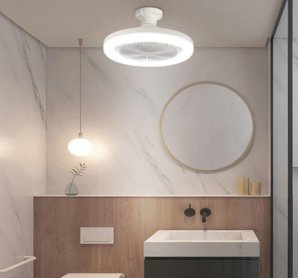 Moderner LED-Deckenventilator mit Fernbedienung – Leiser 3-Stufen-Ventilator mit Licht für Wohnzimmer, Schlafzimmer, Küche