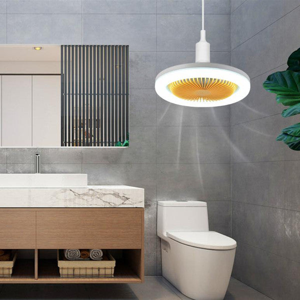 Moderner LED-Deckenventilator mit Fernbedienung – Leiser 3-Stufen-Ventilator mit Licht für Wohnzimmer, Schlafzimmer, Küche