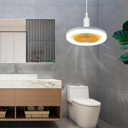 Moderner LED-Deckenventilator mit Fernbedienung – Leiser 3-Stufen-Ventilator mit Licht für Wohnzimmer, Schlafzimmer, Küche