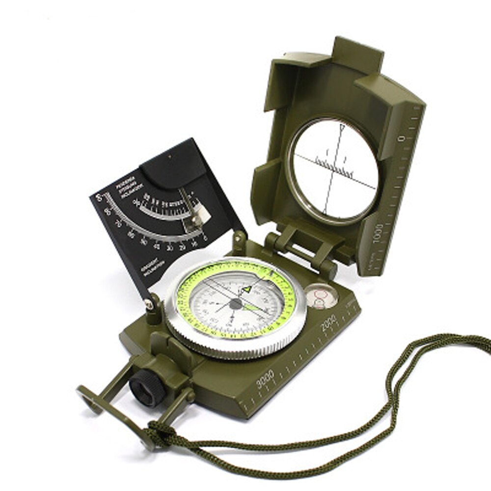 Multifunktionaler Militärkompass wasserdicht Metall hochpräzise Navigation Outdoor Camping Wandern Survival