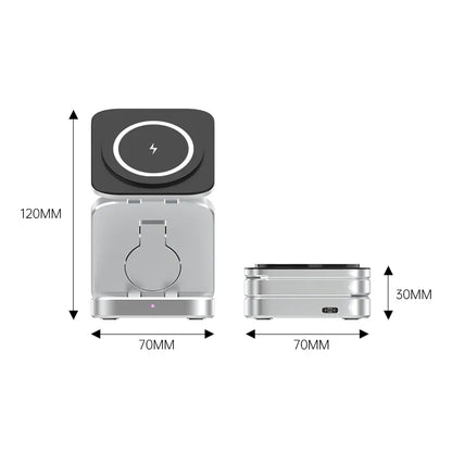 Zelara™ 3-in-1-Ladestation | Magnetisches und faltbares Ladegerät