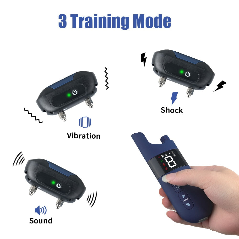 800m Elektrisches Hundetraining Halsband mit Schockvibration