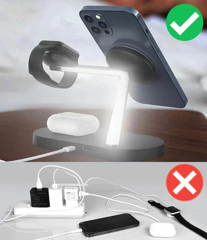 3-in-1 Drahtloses Ladegerät - Effizientes Laden für all Ihre Geräte