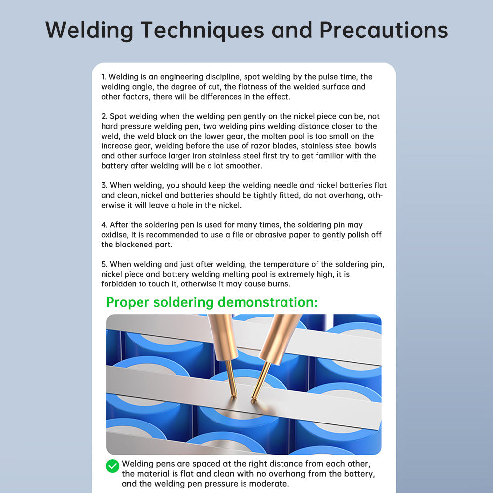Tragbares Spot-Schweißgerät für 18650/26650/36650 Akkus, DIY, präzises Schweißen, Lithium-Polymer