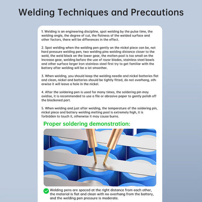 Tragbares Spot-Schweißgerät für 18650/26650/36650 Akkus, DIY, präzises Schweißen, Lithium-Polymer