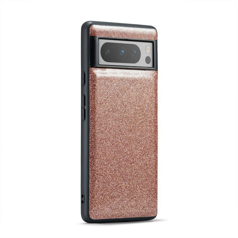 Magnet Abnehmbare Bling Glitter Leder Telefon Brieftasche Fall Mit Ständer Für Google Pixel 8 7