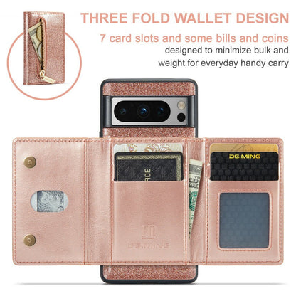 Magnet Abnehmbare Bling Glitter Leder Telefon Brieftasche Fall Mit Ständer Für Google Pixel 8 7