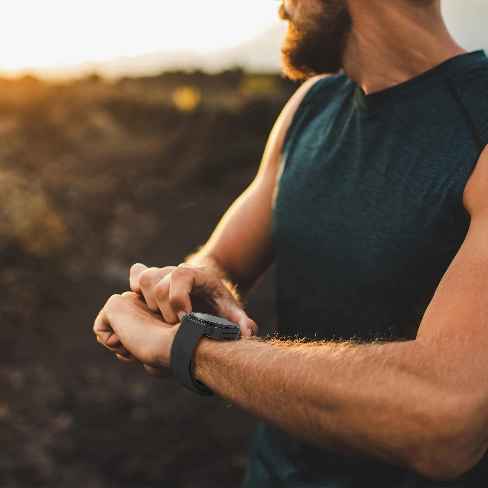 Magnetisches Silikon-Sportuhrband für Samsung Watch 7 Ultra