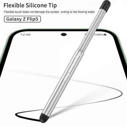 Magnetisches Scharnier, vollständiger Schutz, stilvolle Flip-Telefonhülle mit Stiftschlitz für Samsung Galaxy Z Flip5