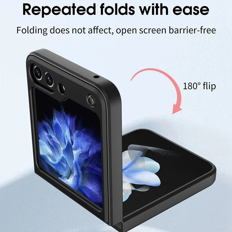 Magnetische Ring Rüstung Harte PC Telefon Fall Für Samsung Galaxy Z Flip5 Fold5