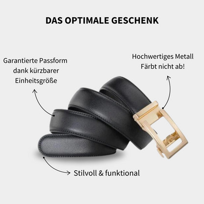 MAJESTICE BELT™ | Automatik-Ledergürtel mit Easy-Click-Verschluss | 1+1 GRATIS
