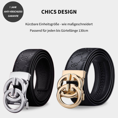 MAJESTICE BELT™ | Automatik-Ledergürtel mit Easy-Click-Verschluss | 1+1 GRATIS