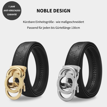 MAJESTICE BELT™ | Automatik-Ledergürtel mit Easy-Click-Verschluss | 1+1 GRATIS