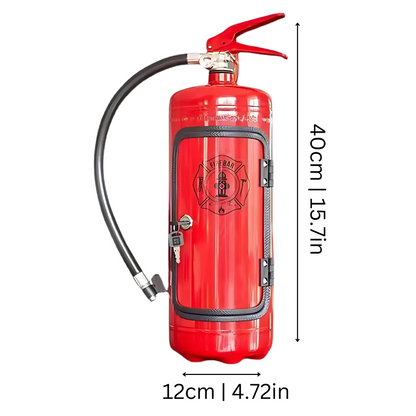 Handgefertigter Feuerlöscher Mini Bar | Einzigartiges Industriedesign &amp; Perfekt für Hausbars oder ausgefallene Geschenke