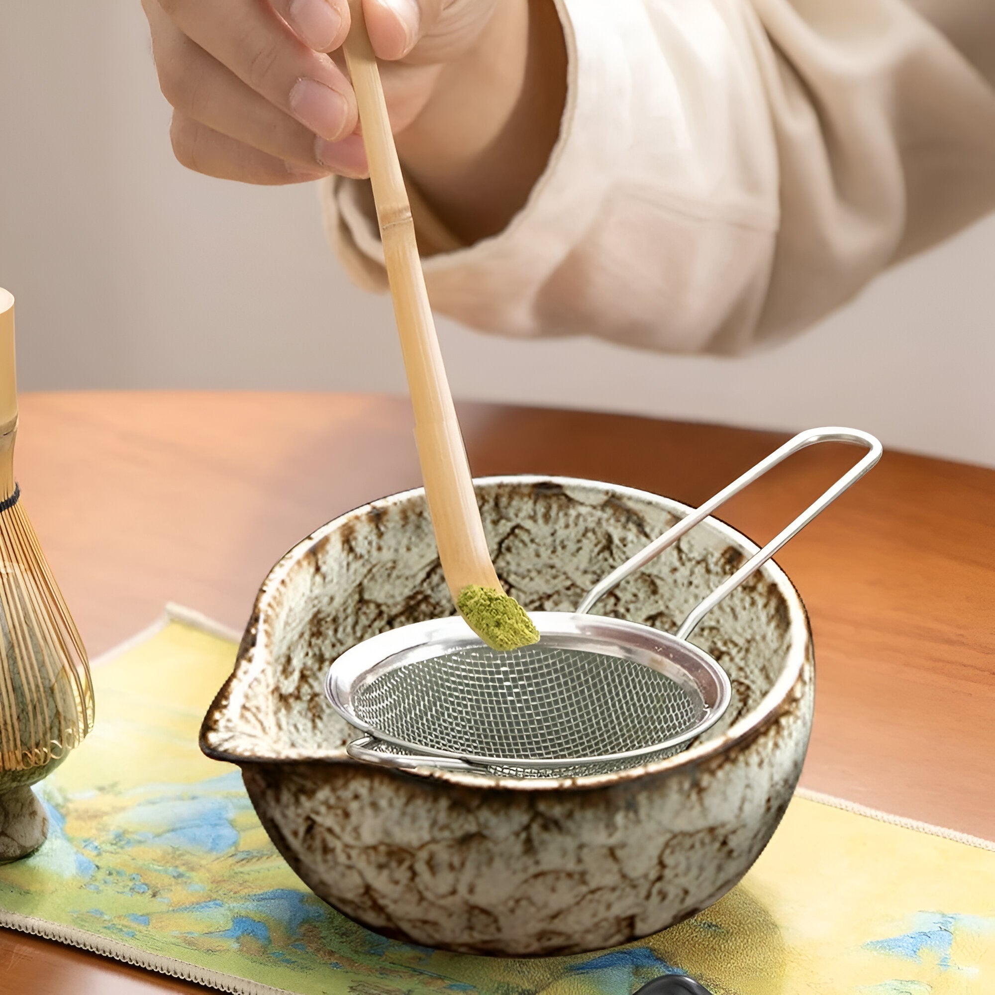Matcha Teeset | Japanisches Teeservice 6-teilig für Teezubereitung