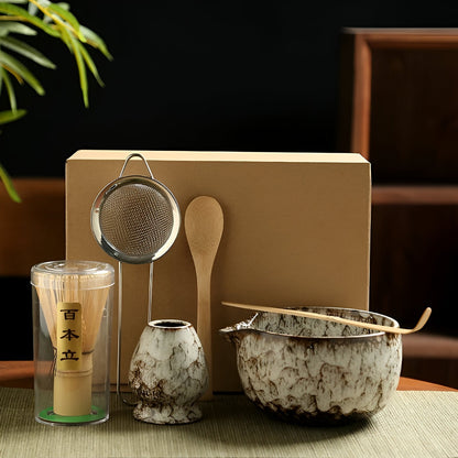 Matcha Teeset | Japanisches Teeservice 6-teiliges Zubehör