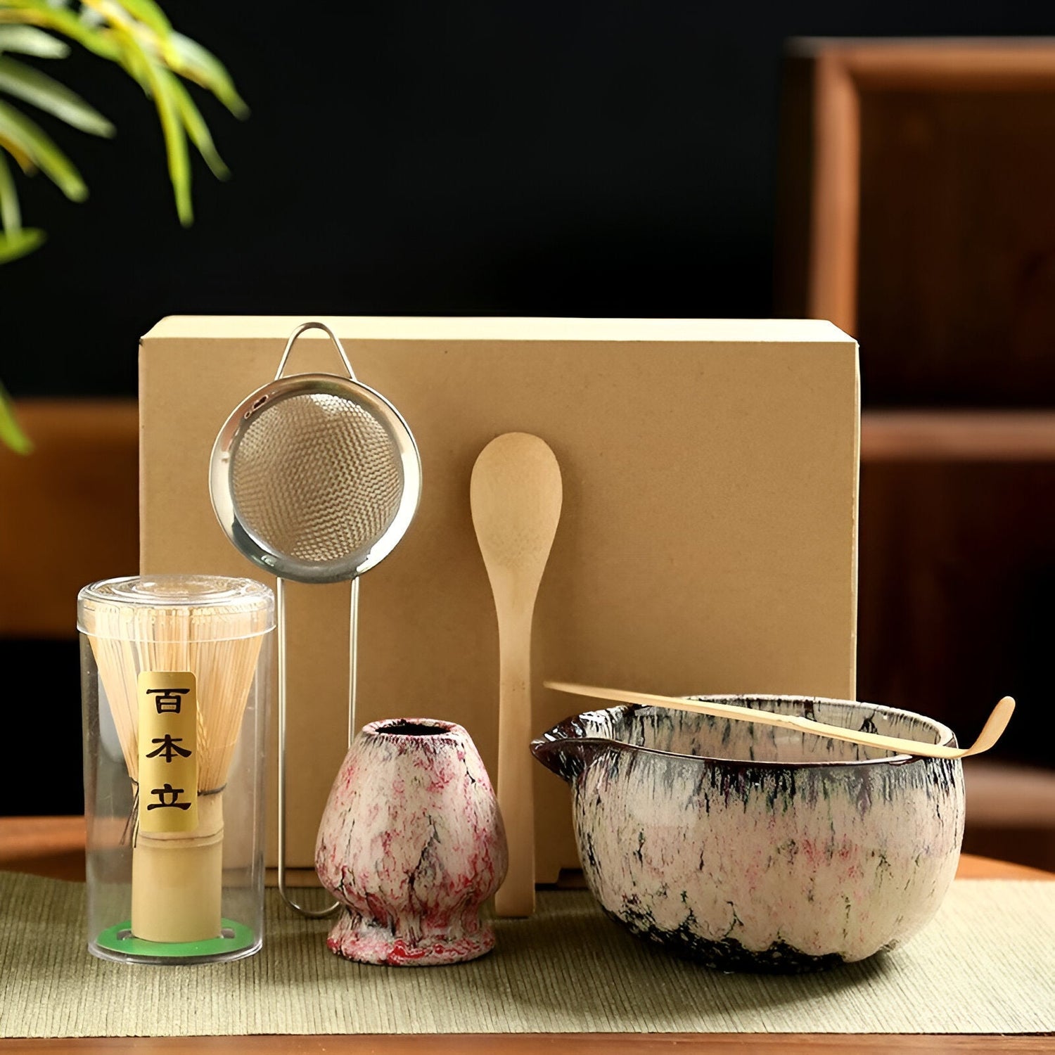 Matcha Teeset | Japanisches Teeservice 6-teiliges Zubehör