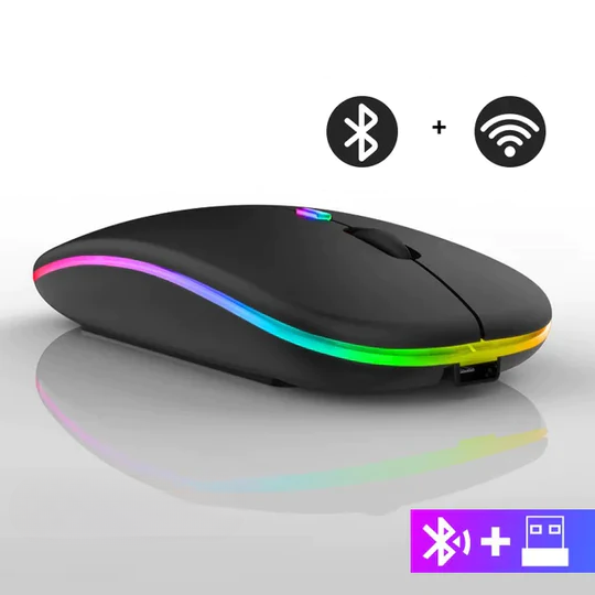 Zelara™ Kabellose LED-Maus | Wiederaufladbare Bluetooth-Maus