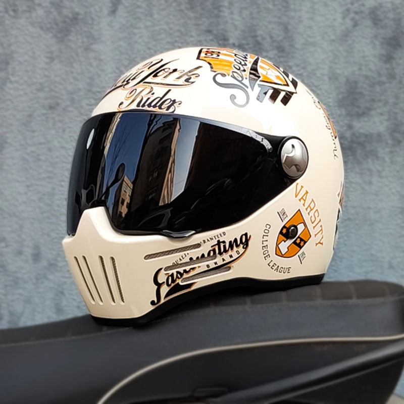 Stylischer Integral-Motorradhelm für Herren