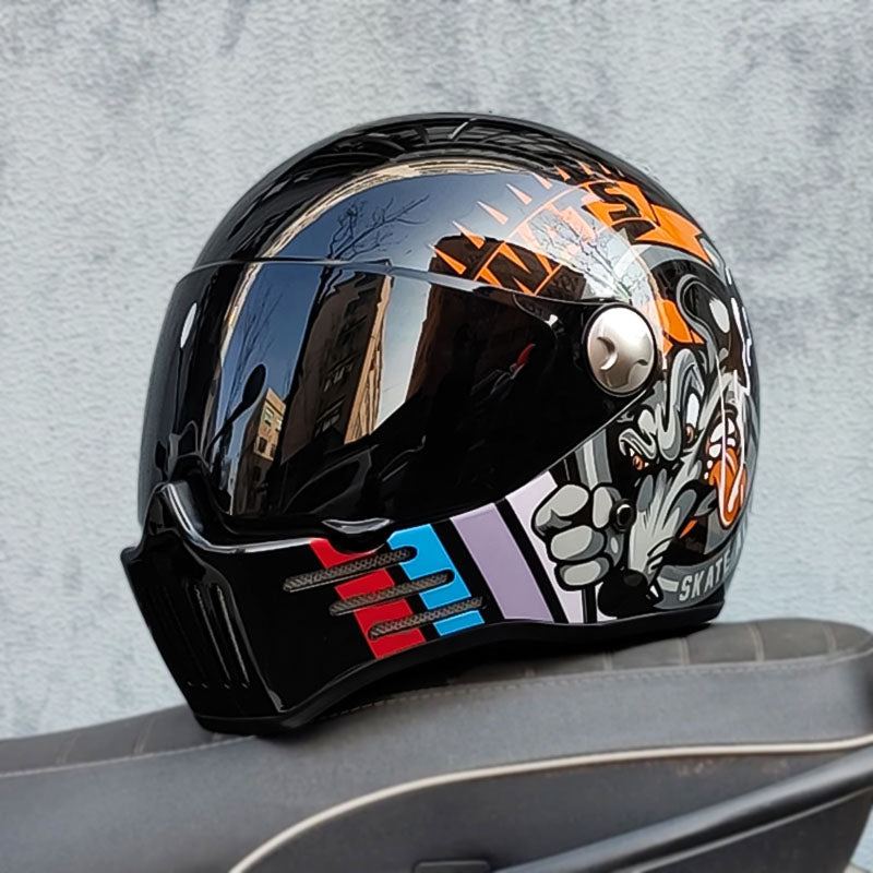 Stylischer Integral-Motorradhelm für Herren