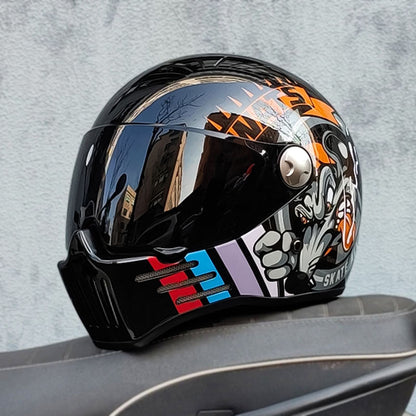 Stylischer Integral-Motorradhelm für Herren