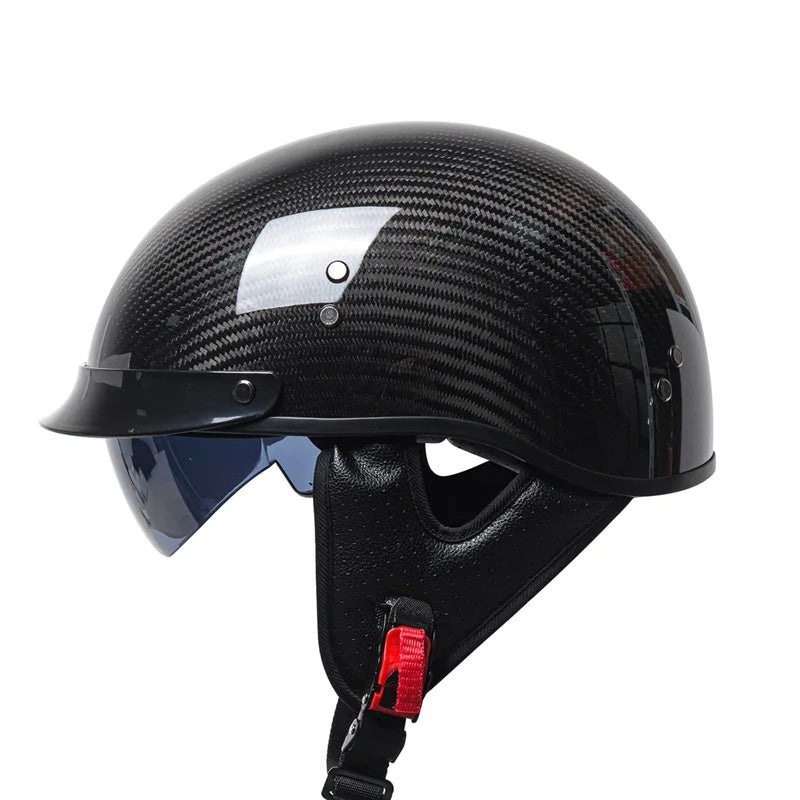 Retro-Stil Halbes Gesicht Helm für Herren