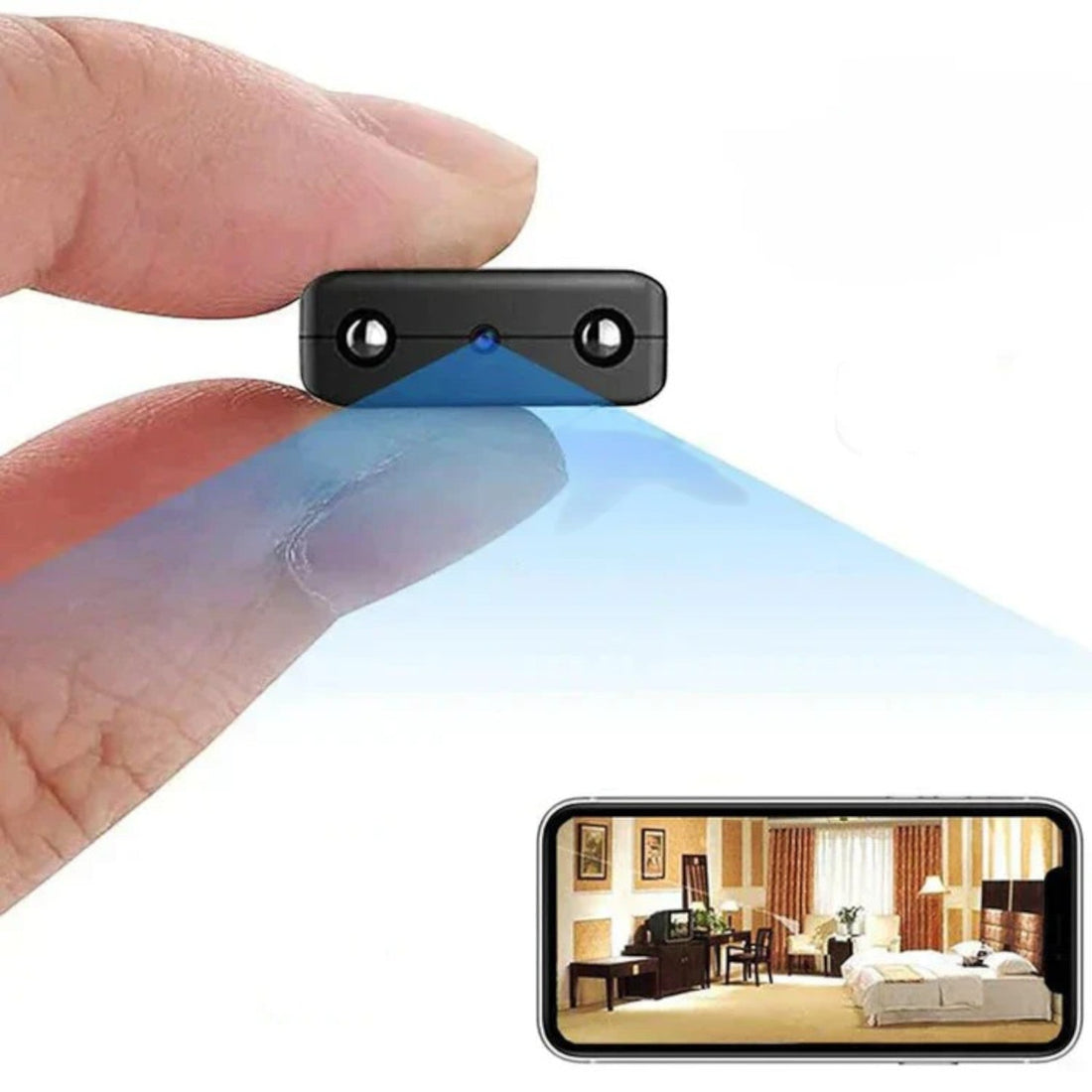 Kamera Micro HD mit WiFi und Audio – Kompakte Sicherheit mit Nachtsicht – StealthView