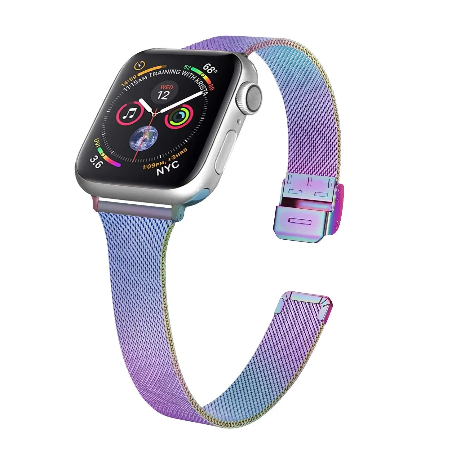 Elegance Milanese Loop Band für Apple Watch Series 10 – Damen Edelstahl Mesh Armband