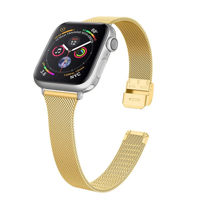 Elegance Milanese Loop Band für Apple Watch Series 10 – Damen Edelstahl Mesh Armband