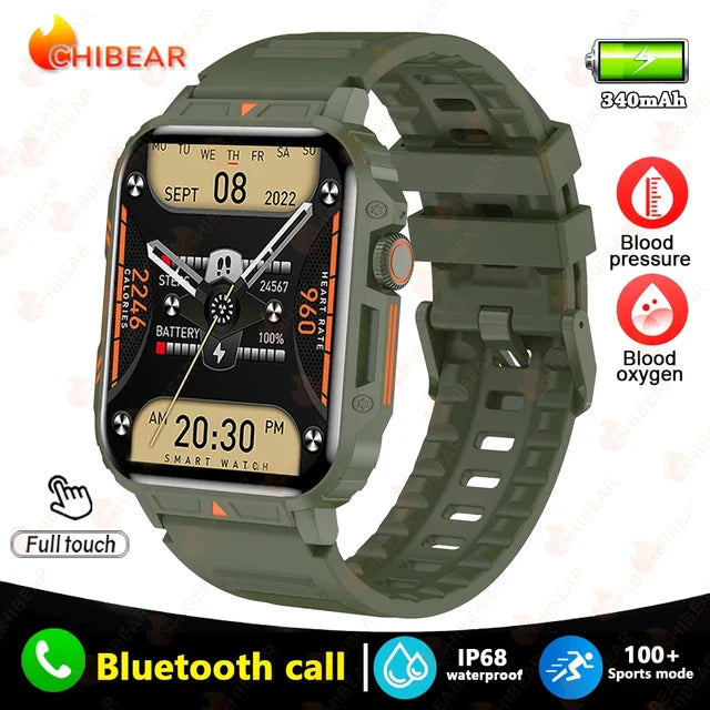 Zelara Militär GPS Tracker Wetter AI Voice Wasserdichte SmartWatch L81