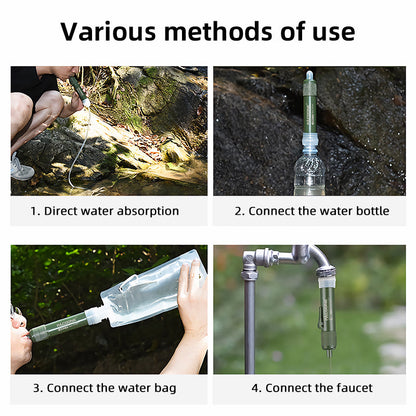 Mini Wasserfilterstrohhalm für Survival-Camping