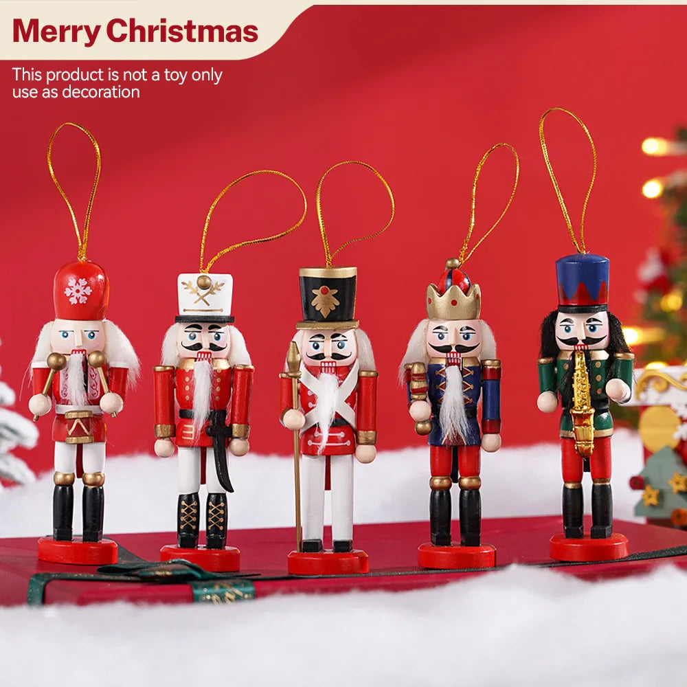 Mini Nussknacker Set | Weihnachtsbaum Dekoration 5 Stück