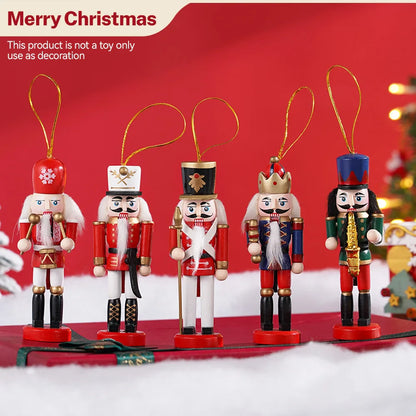 Mini Nussknacker Set | Weihnachtsbaum Dekoration 5 Stück