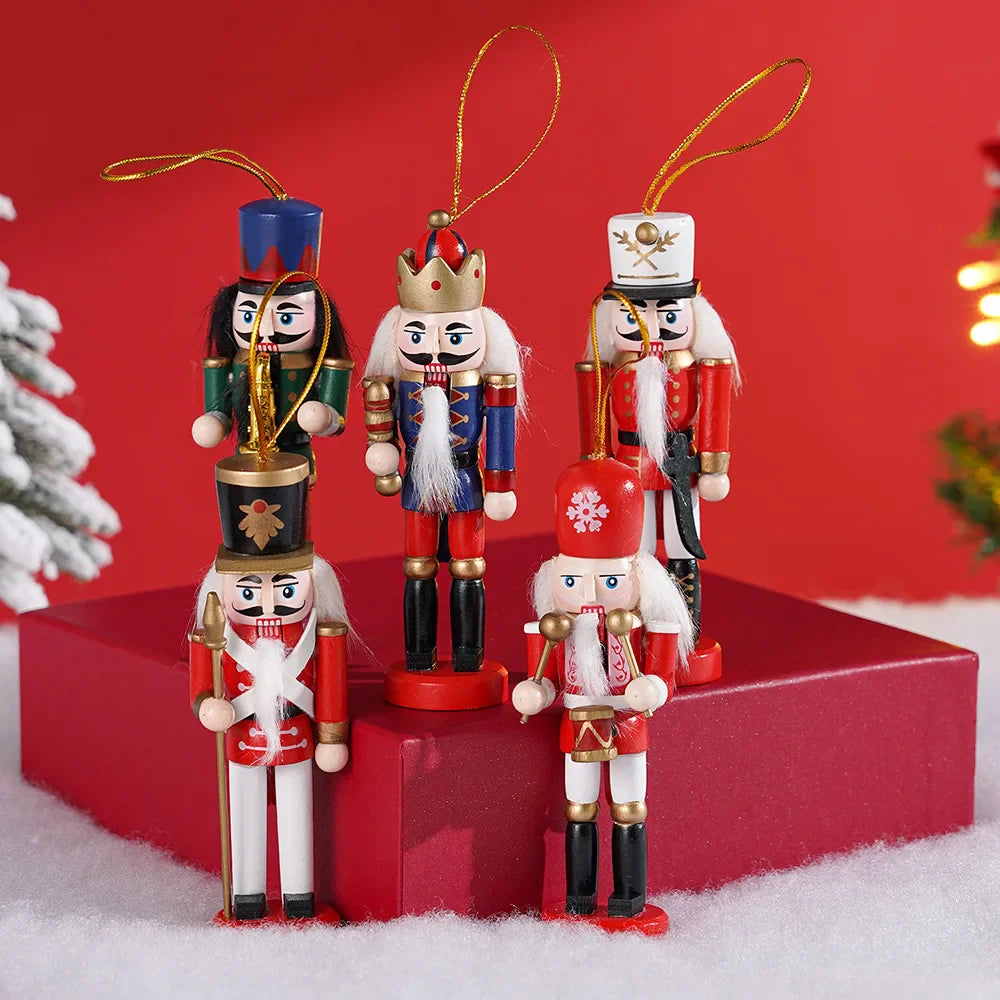 Mini Nussknacker Set | Weihnachtsbaum Dekoration 5 Stück